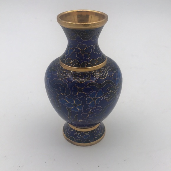 VTG (60s) Cloisonné 4-1/4" Mini Bud Vase Chinese - Picture 4 of 9